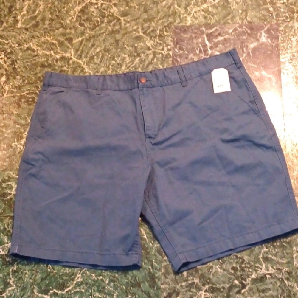 Men's shorts flat front size 46 blue New with tags